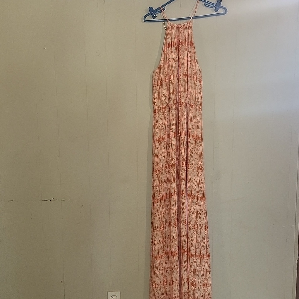 ANTONIO MELANI Coral Patterned Maxi Dress - Picture 9 of 11